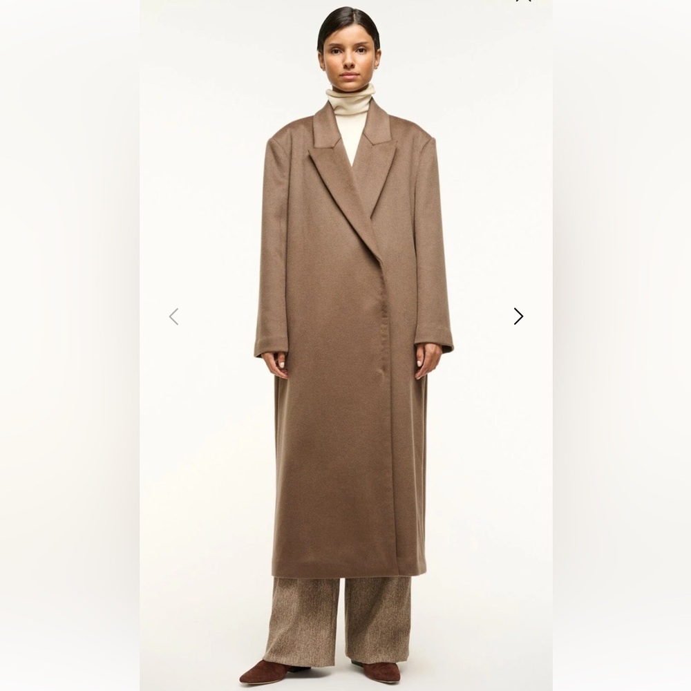 STAUD Brown Trench Coat